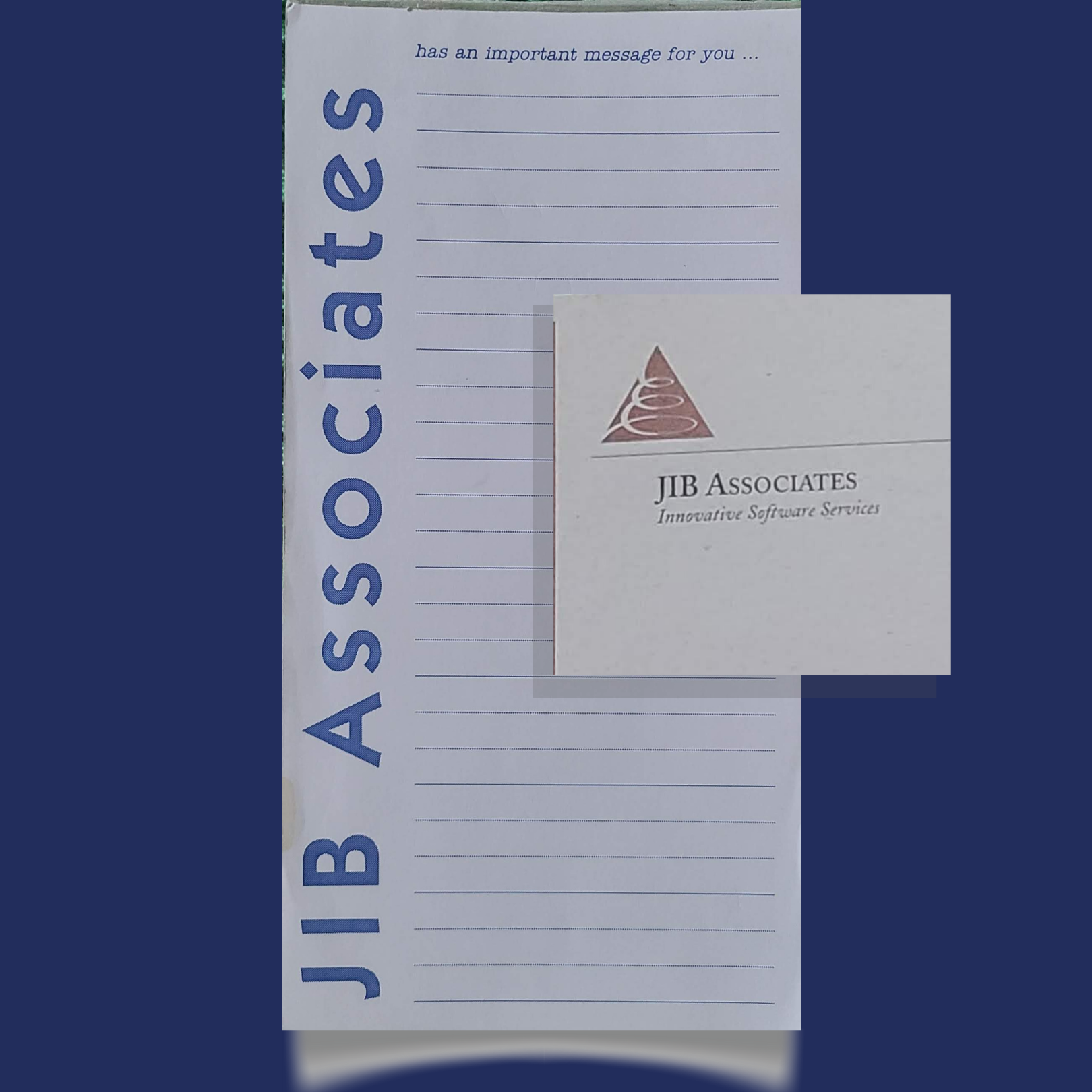 Stationery from JIB Associates, the original name for Inera